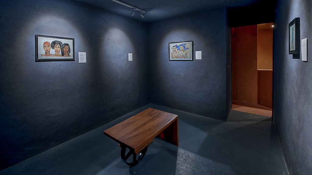 Clay walls by Guy Valentine at Studio of Mode in Lagos, Nigeria.