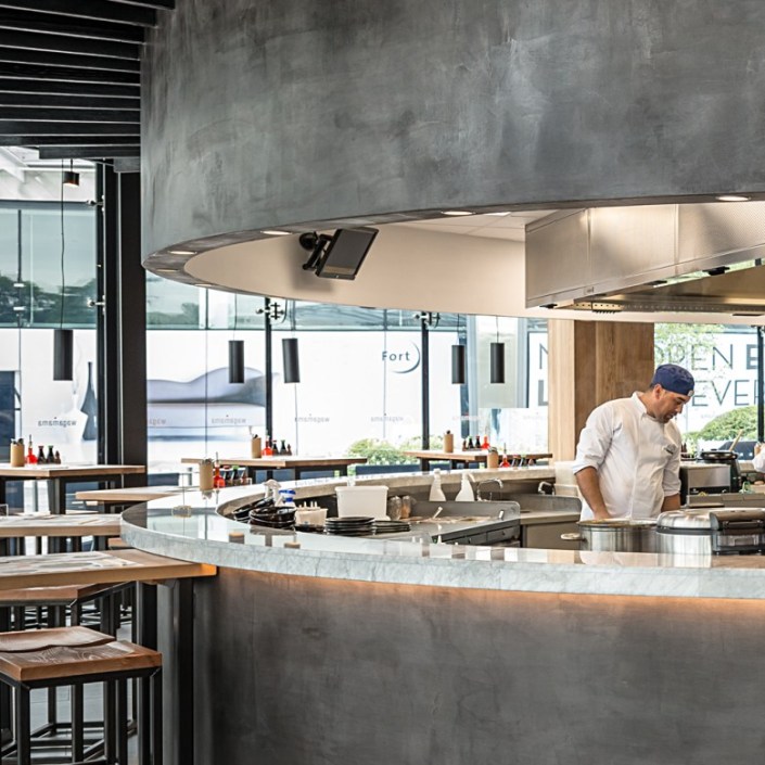 Wagamama restaurant in Glasgow, Tonal Smooth Clay Finish