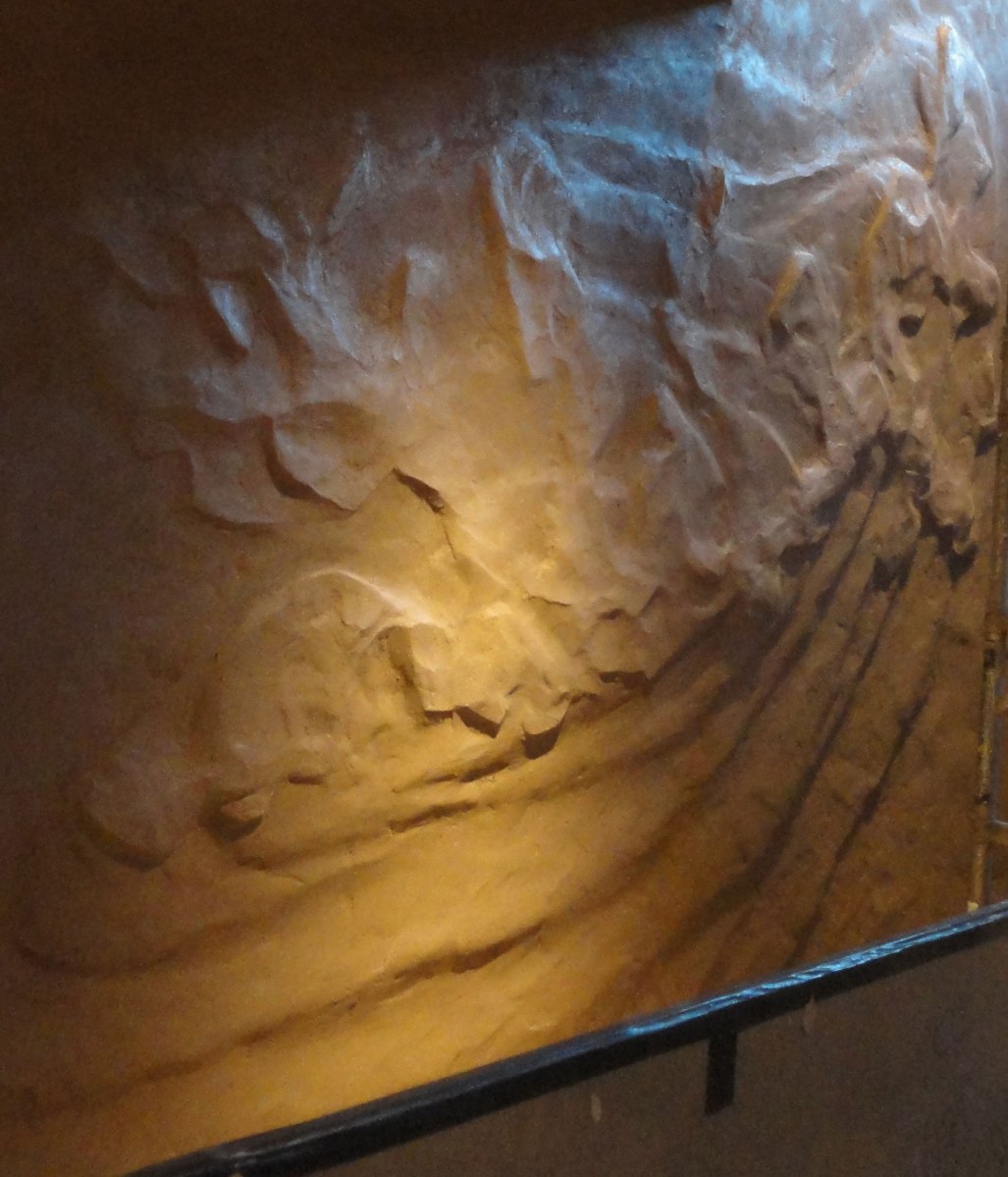 Undulated clay finish, Nando's restaurant in Nottingham