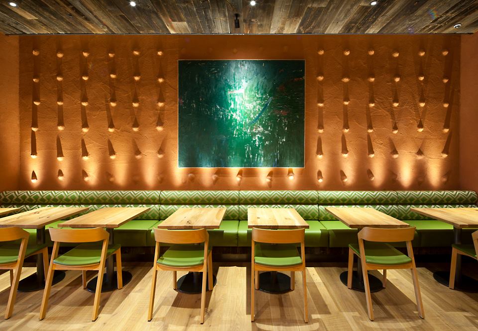 Embossed clay finish, Nando's Restaurant in Telford